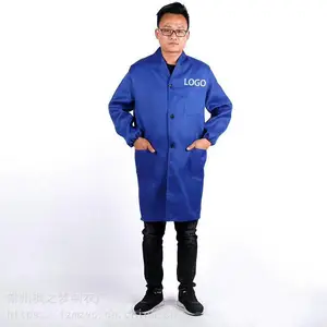 供应洲之枫牌搬运工蓝色广告长袖大褂防护宣传大褂
