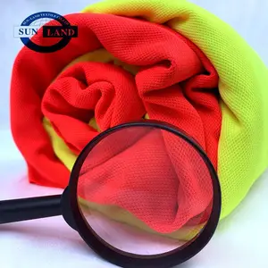 FC092-H cleancool抗菌速干珠地布 春夏针织荧光工装制服polo翻领衫面料