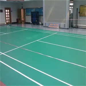 朝阳 室内篮球场地板 羽毛球塑胶地板 图案定制地胶