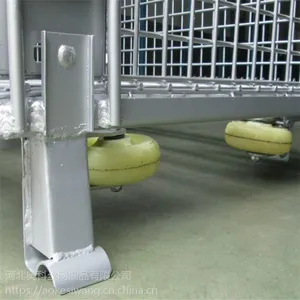 奥科厂家现货仓库周转筐 镀锌铁丝网框 折叠式仓储笼 可定做