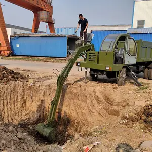 多功能随车挖吊抓木机 智创 12吨四驱四不像抓木机 可来厂观看 可上牌四不像抓木机