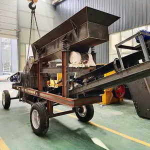 建筑垃圾水泥块粉碎机 可移动工程碎石制砂机 按需定制