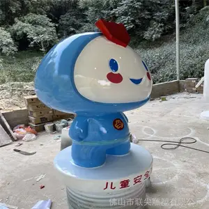 彩绘人物玻璃钢雕塑 厂家动漫卡通公仔 联尖玻璃钢卡通雕塑批发