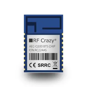 EFR32BG224 符合车规级AEC-Q100认证的蓝牙5.2 BLE串口透传模块RC224AS