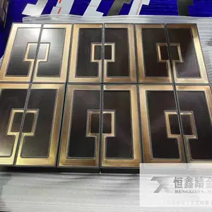 豪华新中式门把手大门拉手仿古铜酒店玻璃门把手