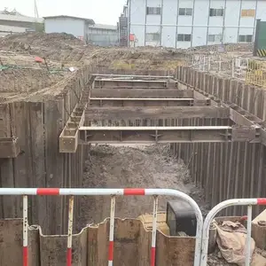 朔州钢板桩施工、打桩机施工、雨污分流钢板桩施工