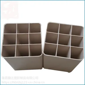 九孔格栅管 PVC栅格式方孔管 通信工程栅格管 PVC管材