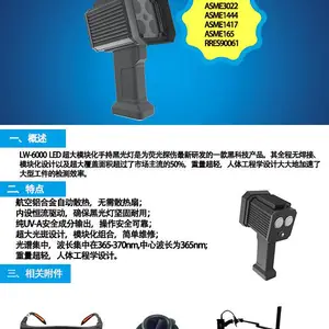 LW-6000 LED超大光斑模块化手持黑光灯