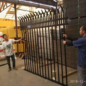 广东锌钢围墙护栏小区别墅护栏厂企围墙防盗栏杆生产安装