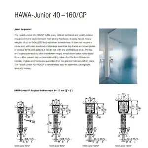 瑞士HAWA玻璃型材移门Junior