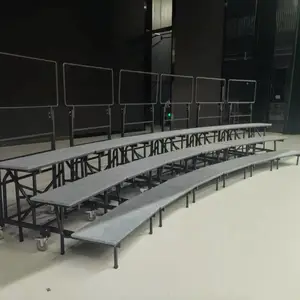 合岳牌合唱台租赁 厂家可定制配套方案礼堂演出合唱台阶出租