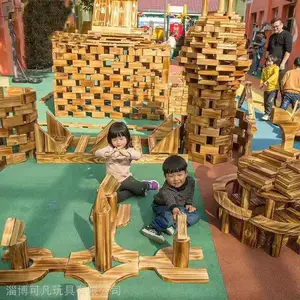 幼儿园户外实木积木玩具厂家 儿童木制积木玩具批发 安吉积木 构建积木