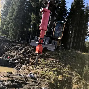 机载式劈裂机 岩石大型液压静态爆破桩 挖机带矿山分裂器 膨胀破碎枪