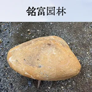 精品黄蜡石现货，庭院假山鱼池造景专用，量 大***长长的黄蜡石