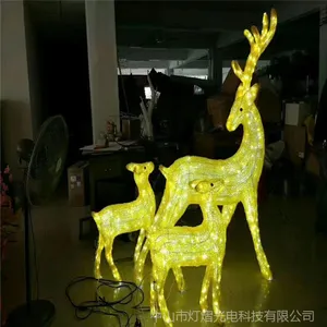 厂家定制3D动物造型灯 滴胶火烈鸟 梅花鹿造型灯 户外亮化装饰灯