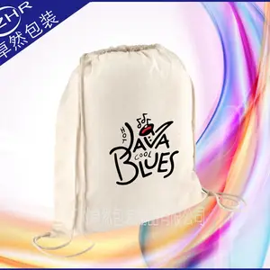 定制棉帆布束口穿绳袋 音乐琴行乐器配件收纳包 抽绳购物礼品袋
