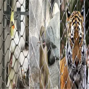 动物园专用防护隔离网 动物园笼舍网 鸟语林不锈钢围网