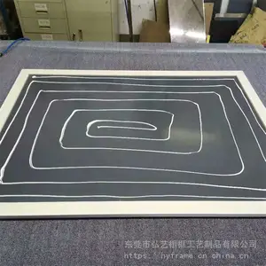 弘艺 拉丝简约玻璃边框 室内浴室简约方形镜框 规格齐全