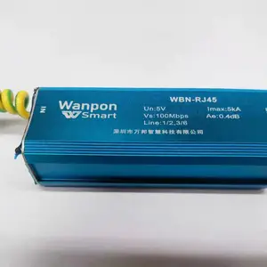 WBN-RJ45网络防雷器信号防雷器浪涌保护器深圳万邦