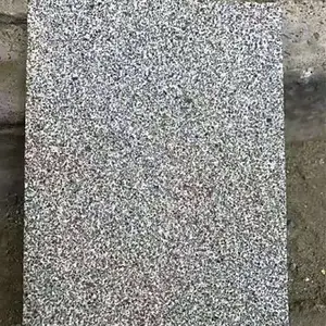 道路建筑工地鲁灰花岗岩石材荔枝面火烧面工程板加工定制