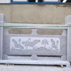 安顺市农村改造石材栏杆 池塘石雕护栏厂家