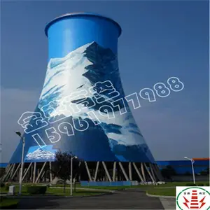 江苏筒仓粉刷烟筒出新高空彩绘