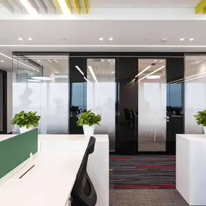 全景隔断系统满足了对隔音房间声学稳定性的高要求给您提供一个舒适声环境全景双玻隔墙系统项目案例展示