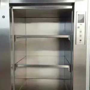 酒店饭店传菜电梯食梯餐梯 4层传菜升降机包安装 不锈钢曳引式传菜机