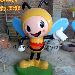 湖南康大雕塑卡通玻璃钢雕塑玻璃钢公仔雕塑