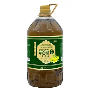 爱菊醇香菜籽油5L 哈萨克斯坦进口原料 压榨二级