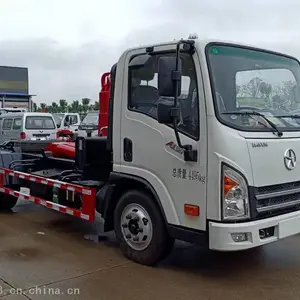 蓝牌勾臂车 车厢可卸式套臂垃圾车大运伸缩臂