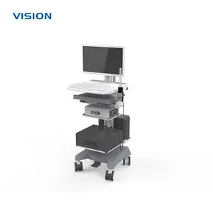 VISION LLJZ|多功能移动设备推车 多层置物带主机|可OEM/ODM定制
