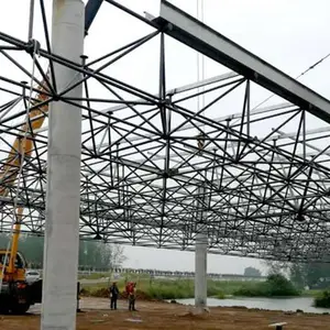 竣安金属钢结构网架 适配机场、商场、仓储、航空机库多场景空间屋面网架