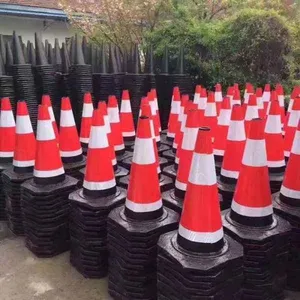 塑料反光圆路锥|雪糕筒路障锥|道路交通安全锥|路标三角锥形筒