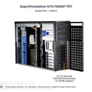 超微7049GP-TRT 4卡GPU平台 人工智能 机器视觉 深度学习 人脸识别