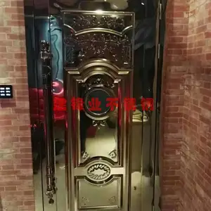 河南批发不锈钢压花门板 酒店会所用镜面玫瑰金不锈钢门心板