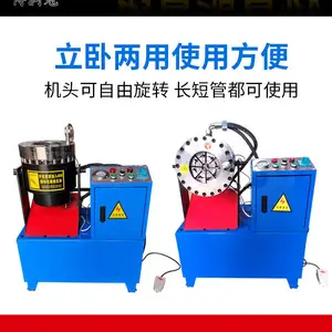 万润机械大棚钢管缩管机 铁管缩头机 建筑钢管缩口机