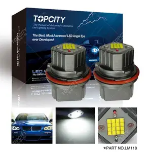 新款E39 80W CREE LED天使眼适用于宝马E53E63E64改装雾灯大灯