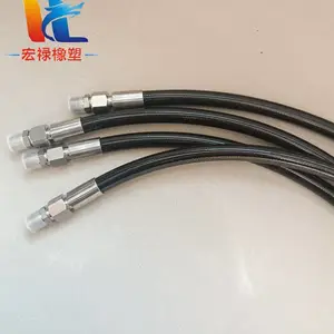 绝缘抗静电尼龙树脂管 纤维编织增强高压软管 压力表测压管总成 宏禄
