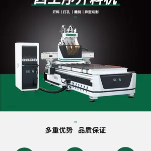 SX1325A-4 四工序数控开料机 板式家具柜体全套线设备 衣柜雕刻