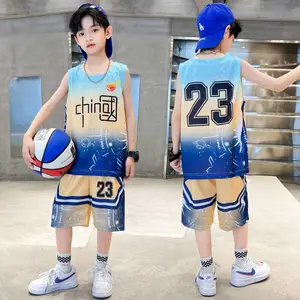 夏款童装2022新款韩版男童套装儿童套装中大童两件套篮球服夏装潮