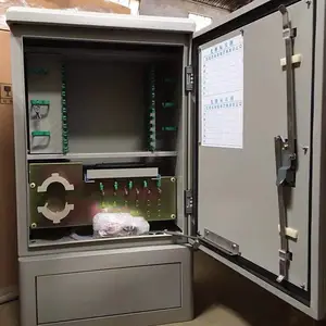 576芯不锈钢光缆交接箱 内部配置展示 5G光交箱完整图片