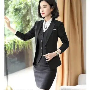 定制西服套装女三件套职业装正装工装名媛小香风气质高端经理工作服秋