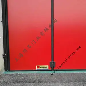 消防队车库门 电动折叠门 顶石门业 免费上门测量