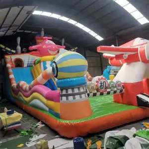 销售供应乐淮佳充气滑梯城堡蹦床闯关娱乐设备