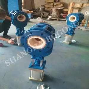 Z644TC 双闸气锁耐磨陶瓷出料阀 ,Z644TC 双闸气锁耐磨陶瓷出. 气动陶瓷阀门