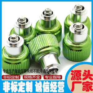 铝合金十字槽松不脱螺钉YD-PF41-M3-16内弹簧螺丝钉绿色面板铆钉