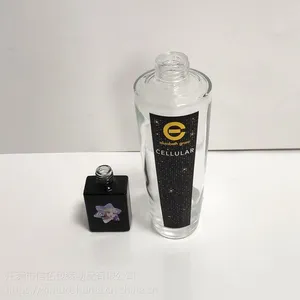 信拓玻璃乳液瓶水转印水贴加工厂家 烫金水贴纸来图定制喷油加工