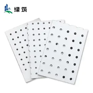 绿筑 穿孔石膏板 吊顶用 轻质防火 吸音穿孔板 LZ-ck