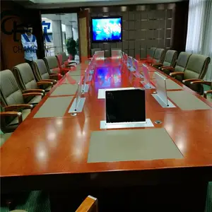 乌鲁木齐无纸化设备工厂 会议室智能化系统 会议终端升降一体机